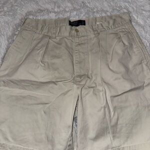 Polo by Ralph Lauren Tan Flat Front Shorts